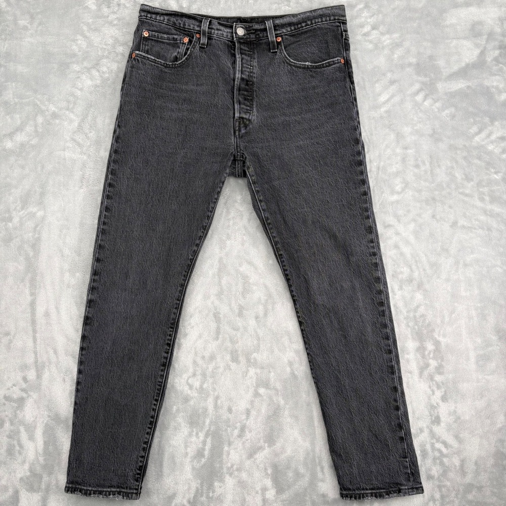 Levi's 501 S Skinny Jeans Womens - Fits 33x26.5 - Faded Distressed Button Fly